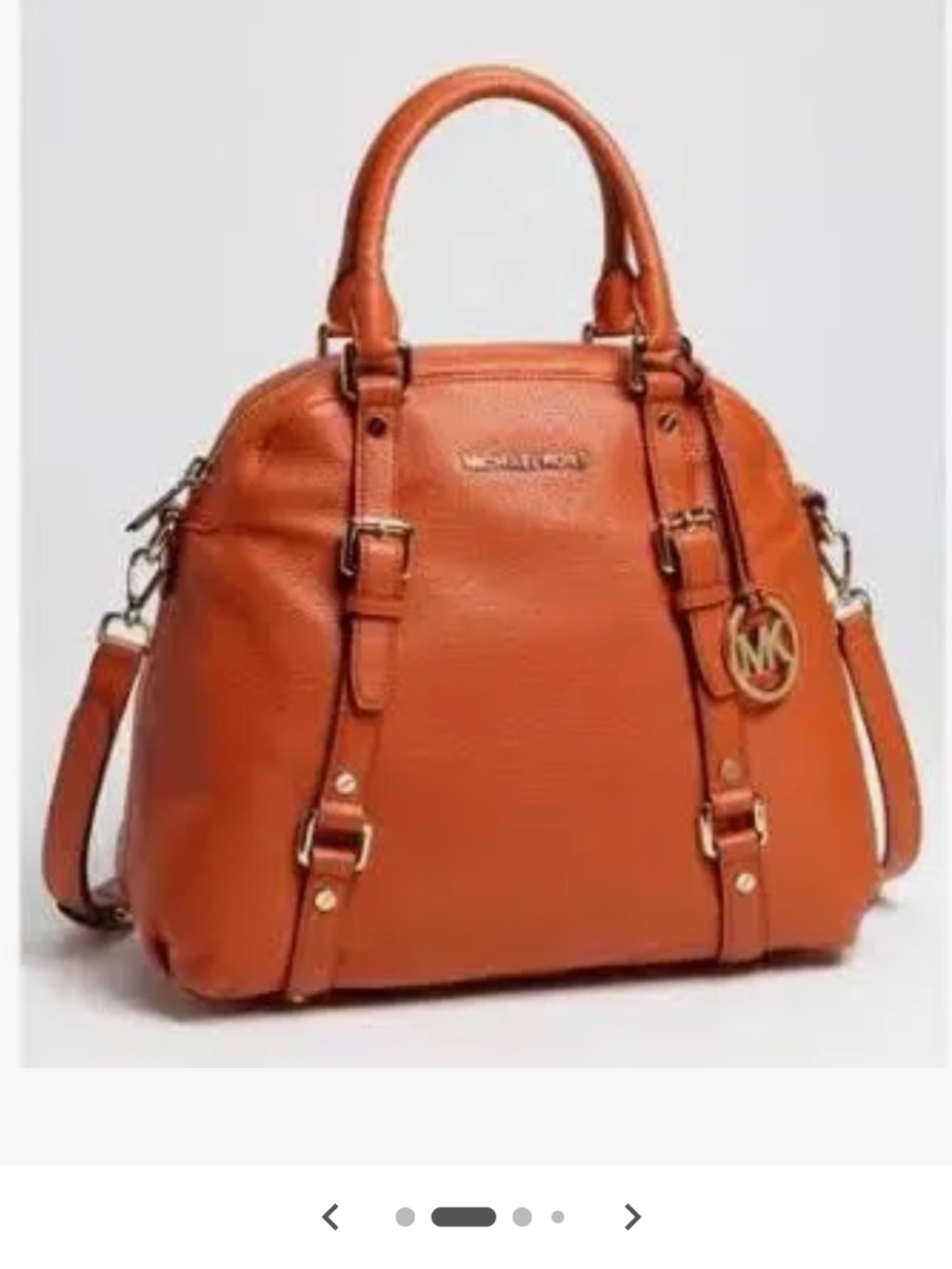 Michael Kors Burnt Orange Leather Satchel